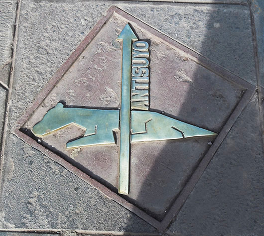 Puma sign on pavement - Cusco, Peru Puma sign