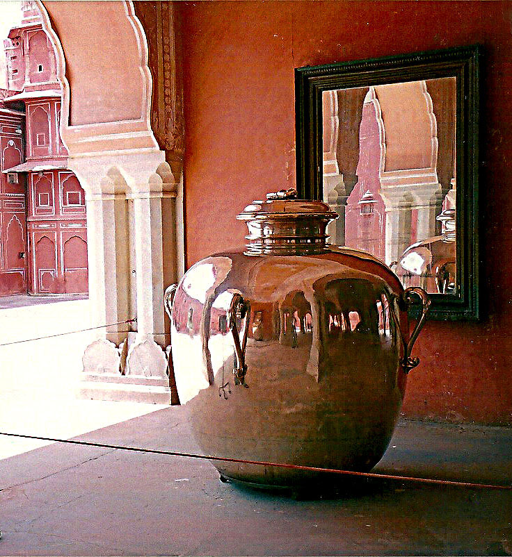 The largest silver object in the world! Specially made to order for Maharaja Sawai Madho Singh II, to carry water from the Ganges to drink on his trip to England for the  coronation of Edward VII!