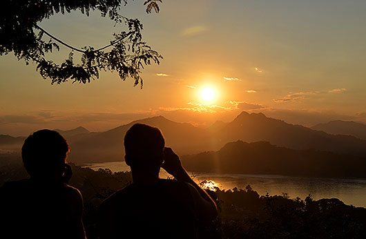 Sunset from Mount Phou Si, Luang Prabang Sunset