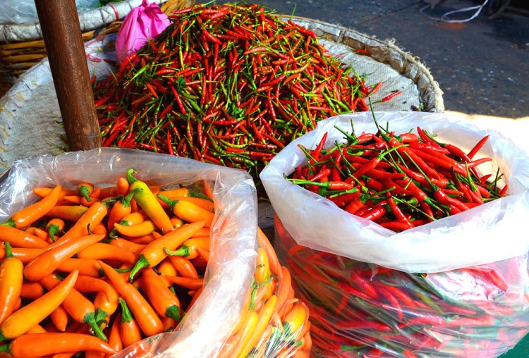 Chilies - Pak Klong Talat (Giant Flower Market