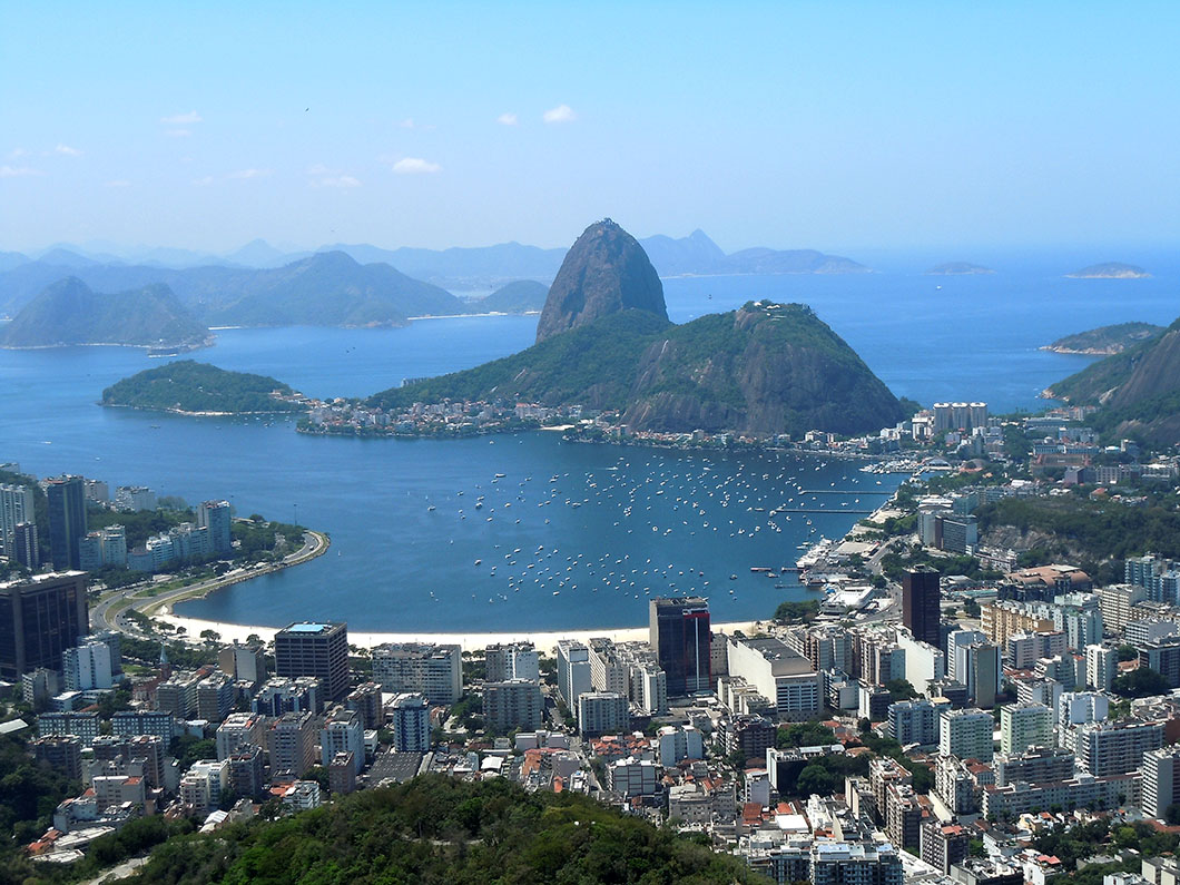 Praia de Botafogo from Corcovado