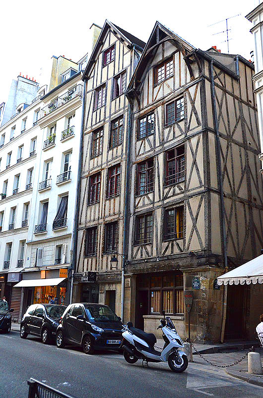 Medieval Houses in the Marais, Paris