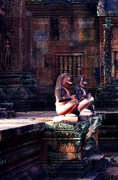 Temple Guardians, Banteay Srei - Siem Reap, Cambodia