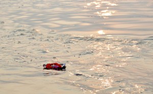 Flaoting lamp, Varanasi