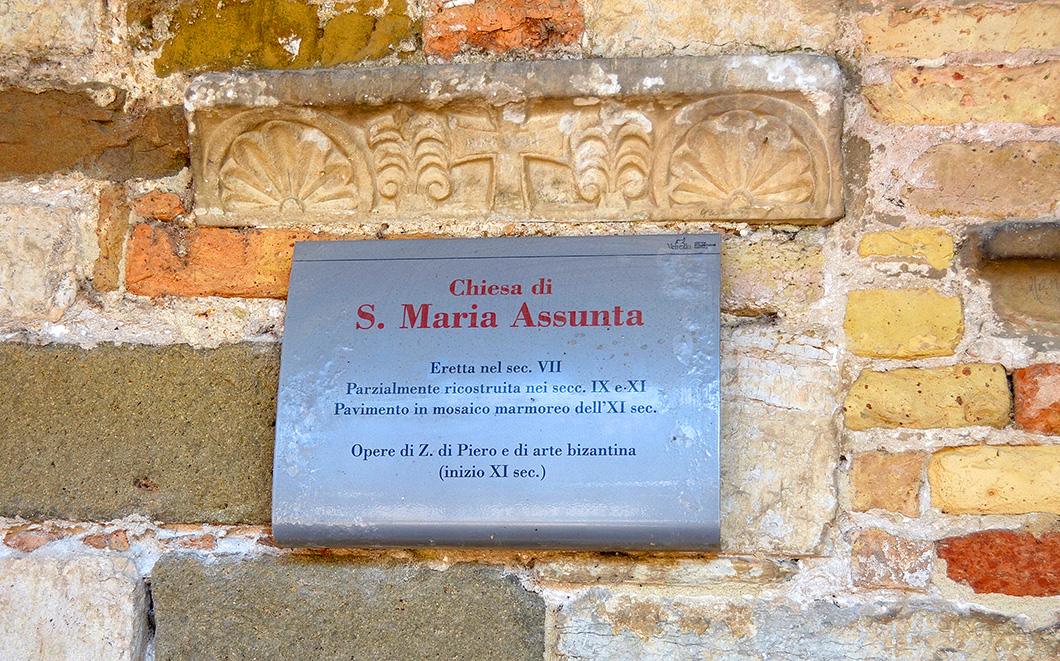 Sign Bard of Church of Santa Maria Asunta