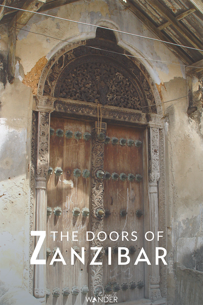 A typical Zanzibari door: The carved wooden doors of Stone Town, Zanzibar are striking reminders of the island's affluent past and a cultural heritage worth exploring.