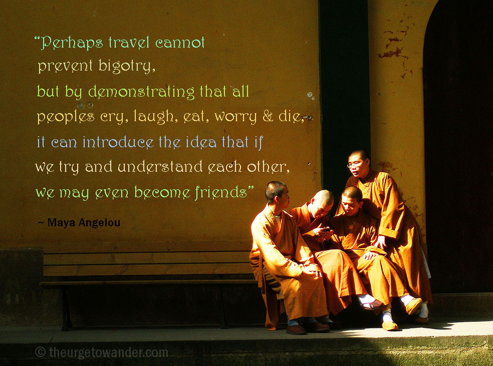 Looking for inspirational travel quotes? Here's a collection paired with my favourite travel photos sure to ignite wanderlust.
Image: Monks with cell phone - Hangzhou, China
#travelquotes #adventure, #exploring #travelinspiration