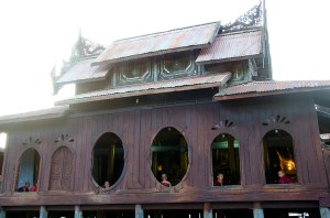 Shwe Yan Pyay teak monastery, Nyaungshwe