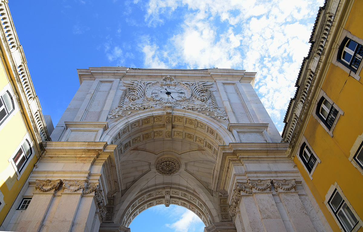 Rua Augusta Arch in Lisbon, Portugal