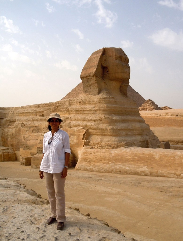 I beside the Great Sphinx of Giza