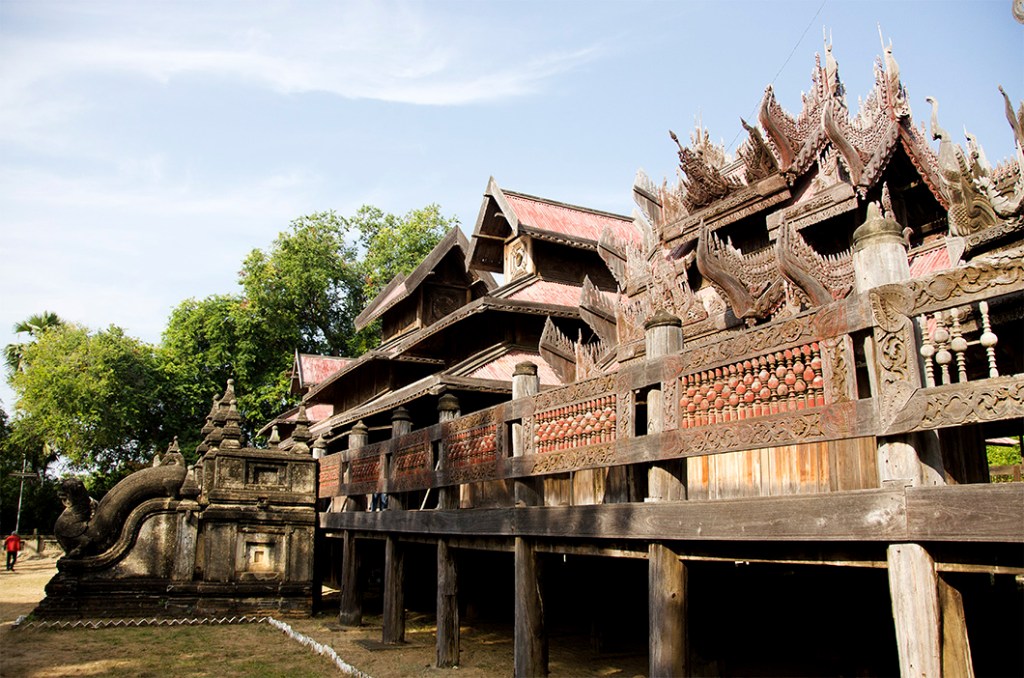 Youqson Kyaung wooden monastery, Salay